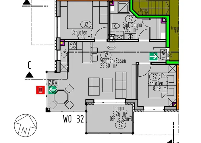Sonnendeck 32 - Lejlighed *